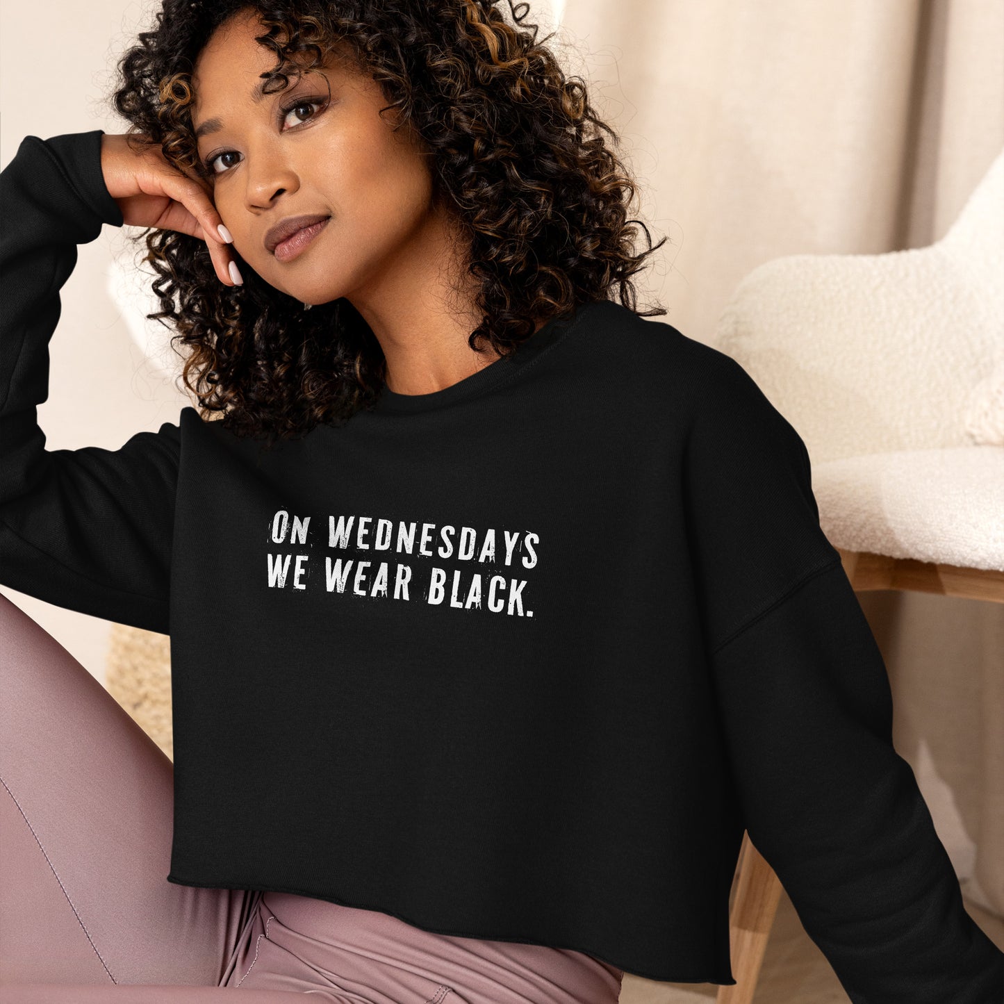 Wednesdays Crop Sweatshirt